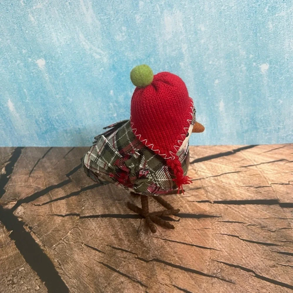 Target Holiday Featherly‎ Friends Flanel With Knit Hat